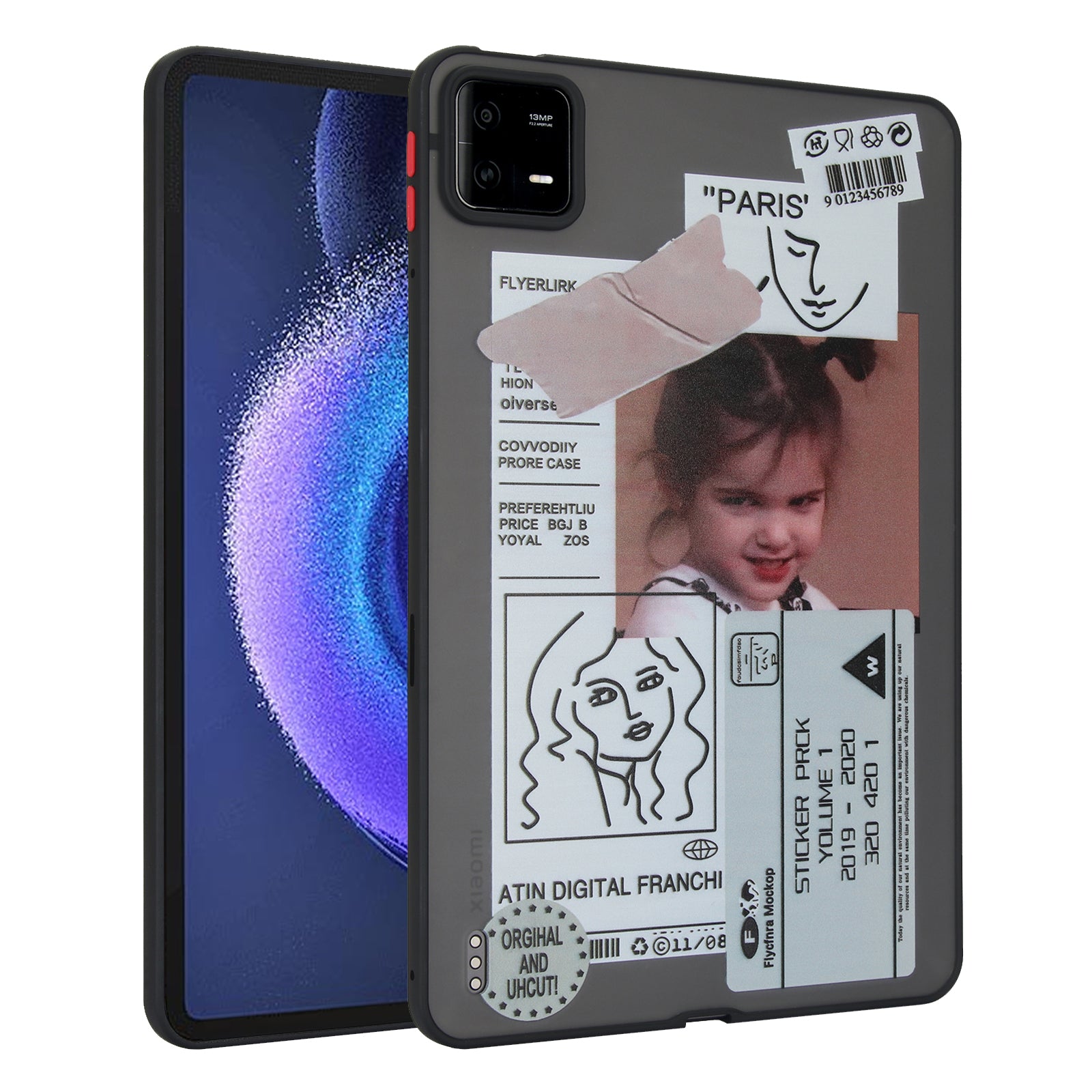 For Xiaomi Pad 6 / Pad 6 Pro Pattern Case PC+TPU Shockproof Protective Tablet Cover