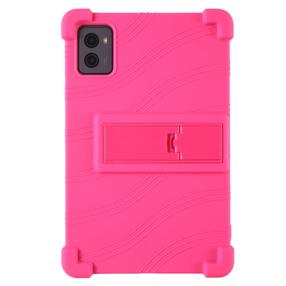 For Lenovo Legion Y700 (2023) Silicone Case Four Corners Protective Kickstand Cover