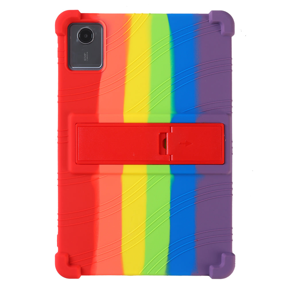 For Lenovo Tab M11 / Xiaoxin Pad 11 2024 Kickstand Case Reinforced Corners Silicone Cover