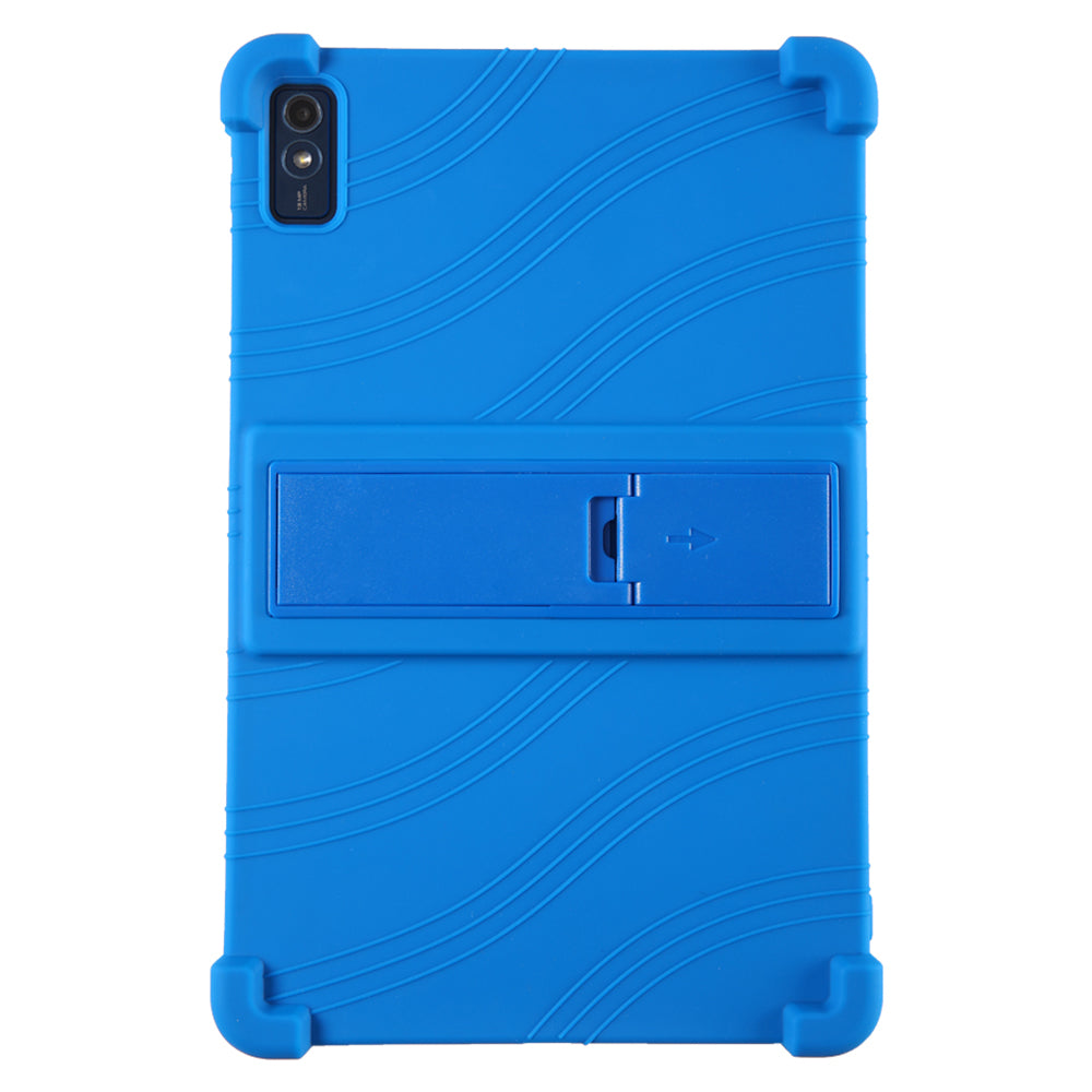 For Lenovo Tab M10 5G Silicone Protective Case Folding Kickstand Tablet Anti-drop Cover