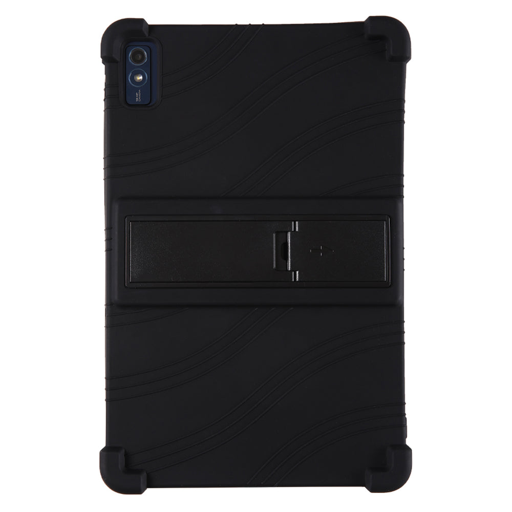 For Lenovo Tab M10 5G Silicone Protective Case Folding Kickstand Tablet Anti-drop Cover