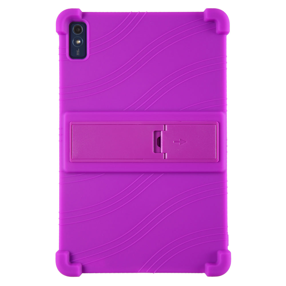 For Lenovo Tab M10 5G Silicone Protective Case Folding Kickstand Tablet Anti-drop Cover