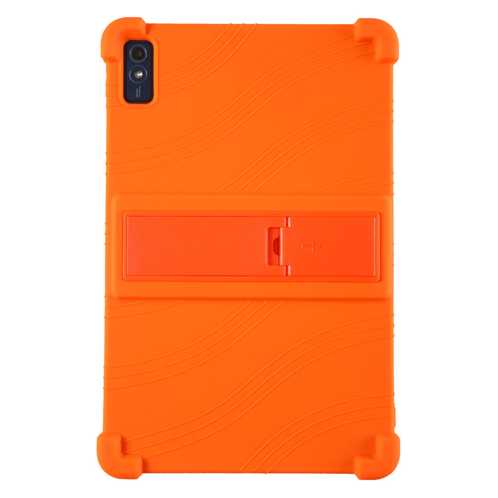 For Lenovo Tab M10 5G Silicone Protective Case Folding Kickstand Tablet Anti-drop Cover