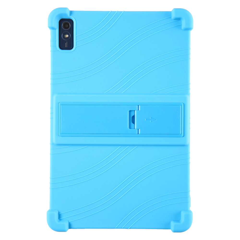 For Lenovo Tab M10 5G Silicone Protective Case Folding Kickstand Tablet Anti-drop Cover