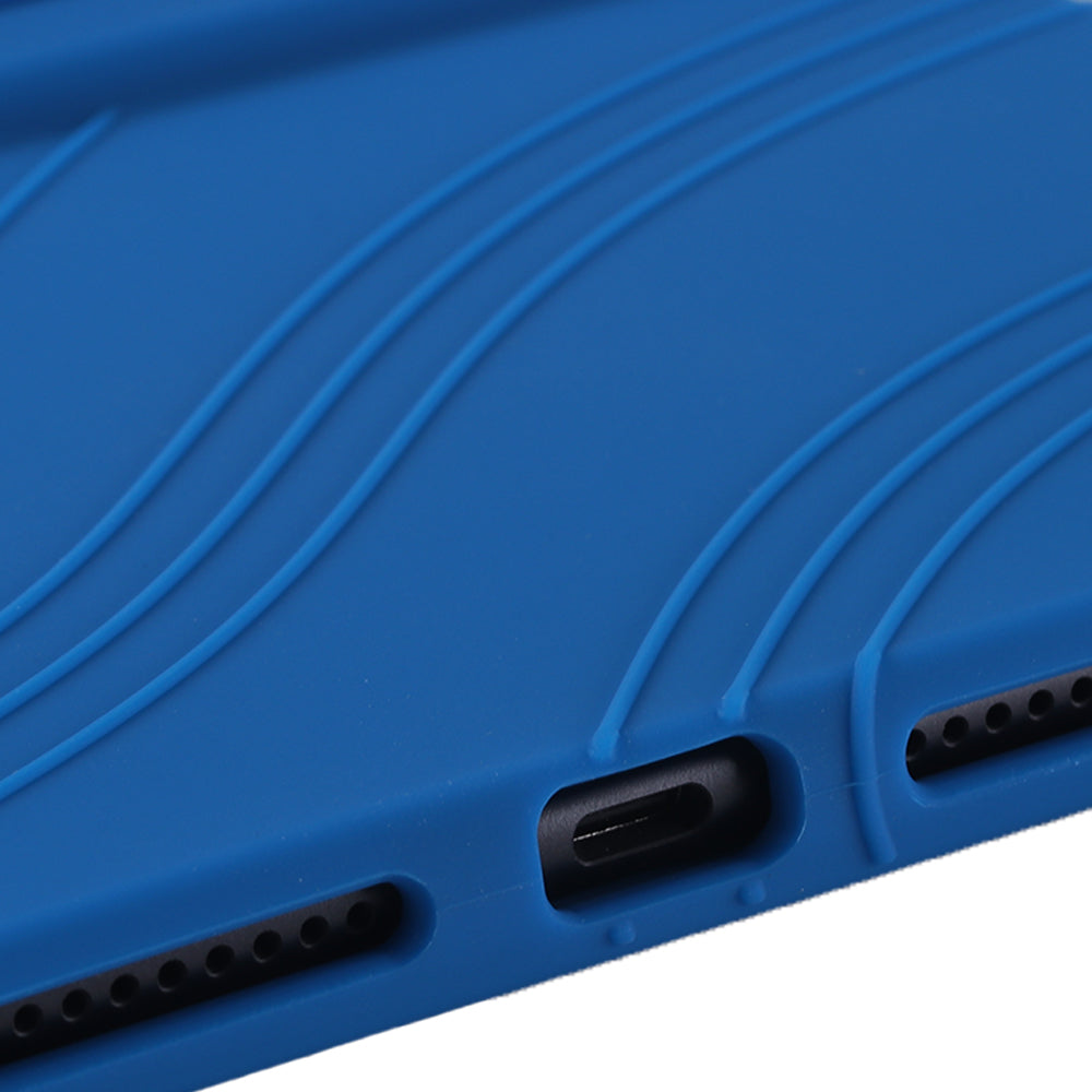 For Realme Pad 2 Case Thicken 4 Corners Drop-proof Silicone Tablet Cover with Folding Kickstand