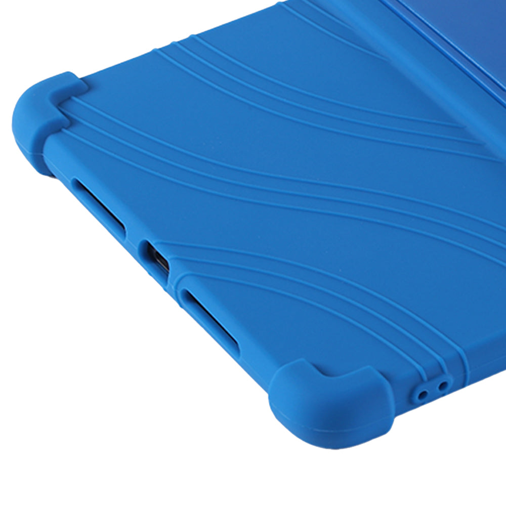 For Realme Pad 2 Case Thicken 4 Corners Drop-proof Silicone Tablet Cover with Folding Kickstand
