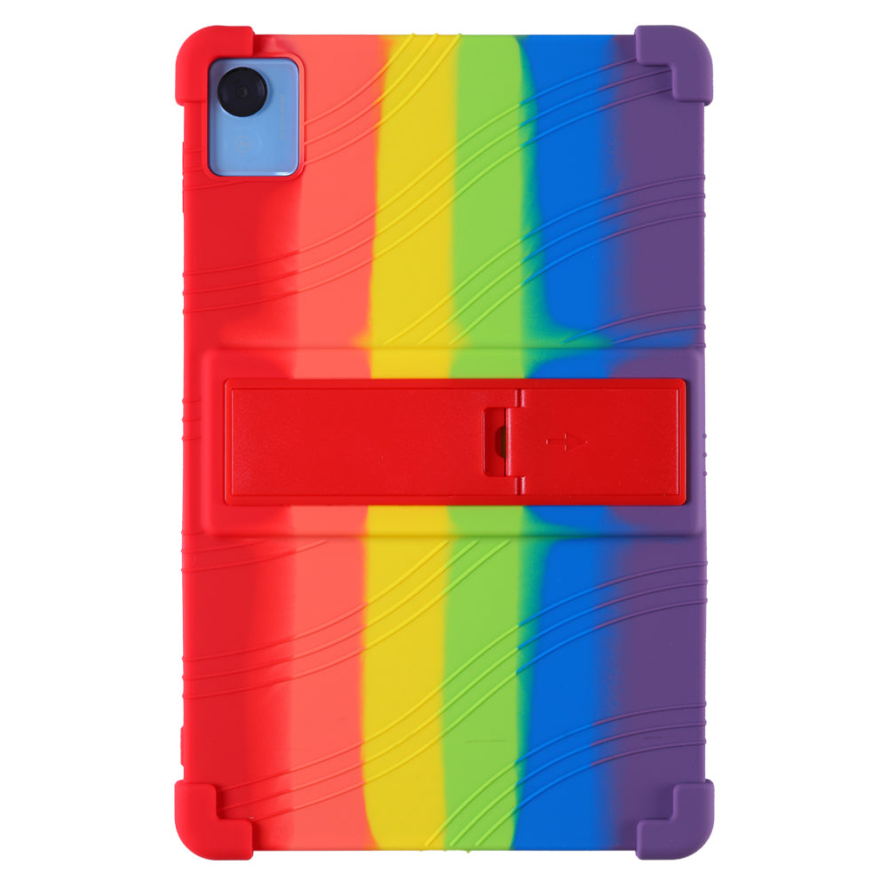 For Realme Pad X Tablet Case Shockproof Silicone Cover with Adjustable Kickstand