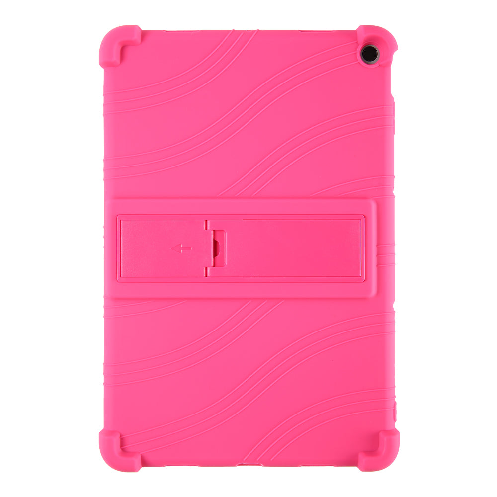 For Google Pixel Tablet Silicone Case Folding Kickstand Tablet Shockproof Cover