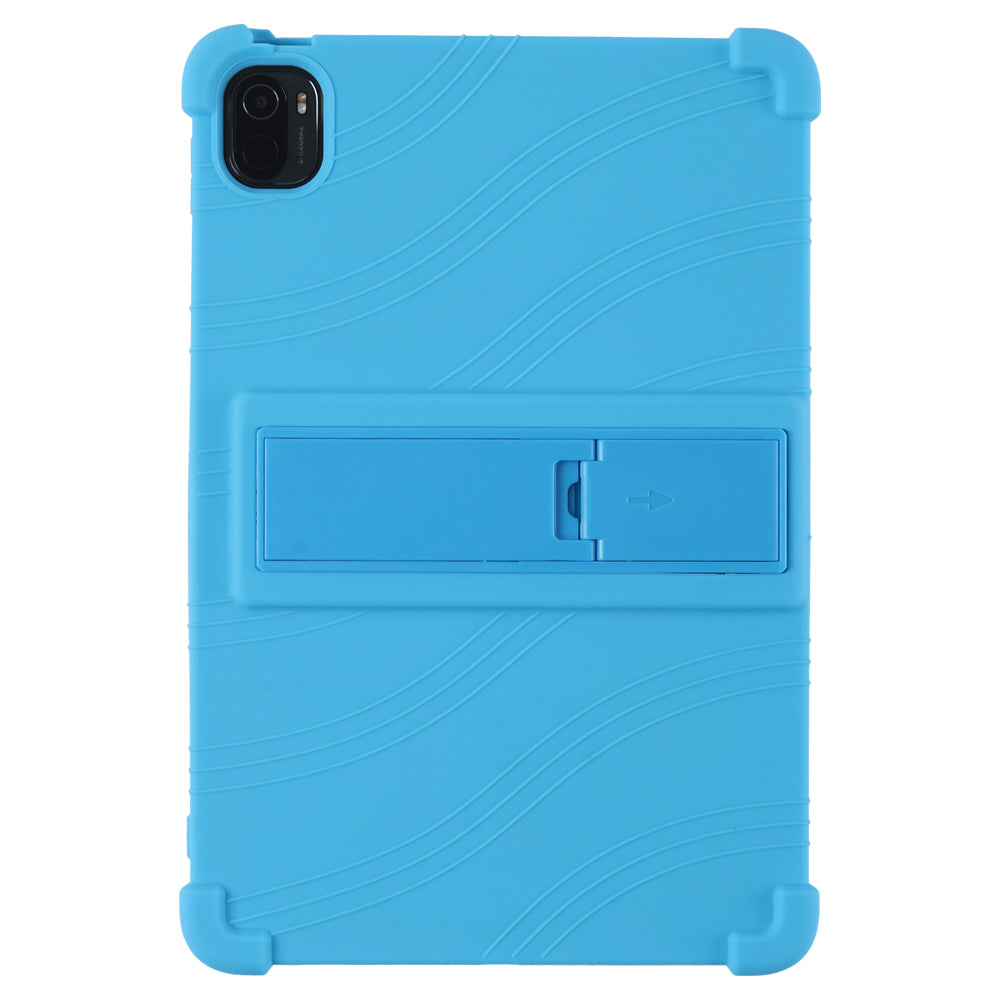 For Xiaomi Pad 5 Pro 11-inch Tablet Case Soft Silicone Cover with Folding Kickstand