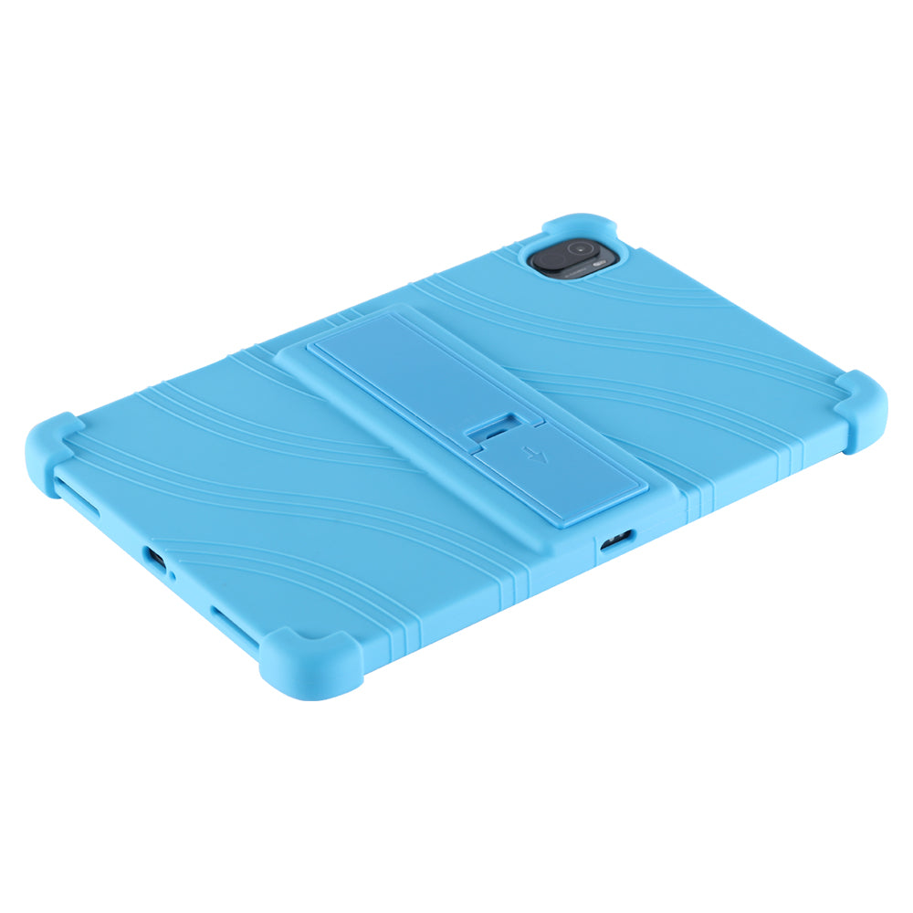For Xiaomi Pad 5 Pro 11-inch Tablet Case Soft Silicone Cover with Folding Kickstand