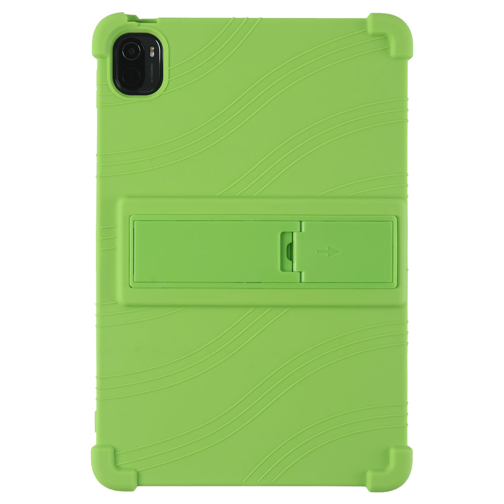 For Xiaomi Pad 5 Pro 11-inch Tablet Case Soft Silicone Cover with Folding Kickstand