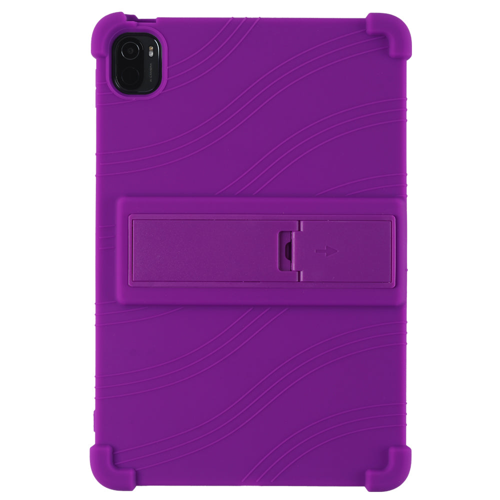 For Xiaomi Pad 5 Pro 11-inch Tablet Case Soft Silicone Cover with Folding Kickstand