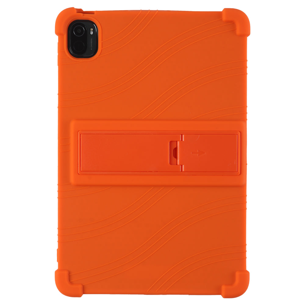 For Xiaomi Pad 5 Pro 11-inch Tablet Case Soft Silicone Cover with Folding Kickstand