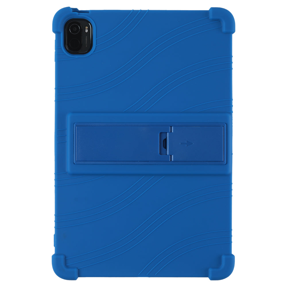 For Xiaomi Pad 5 Pro 11-inch Tablet Case Soft Silicone Cover with Folding Kickstand
