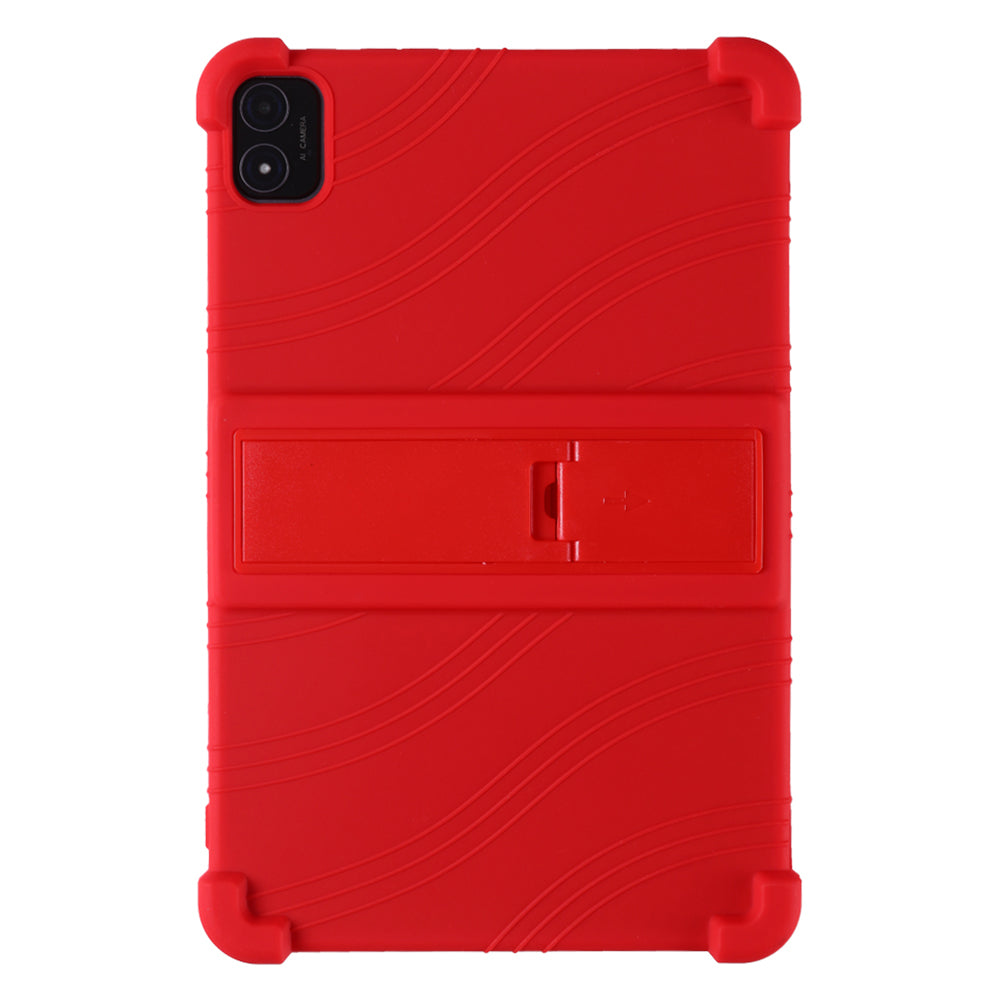 For Teclast T40S Silicone Case Kickstand 4 Corners Shockproof Tablet Cover