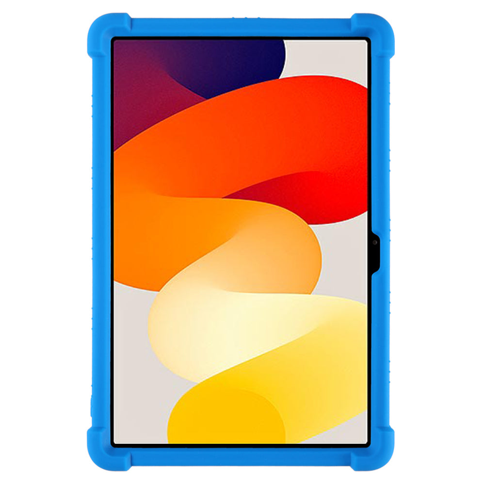 For Xiaomi Redmi Pad SE Case Thicken 4 Corners Anti-drop Silicone Tablet Cover with Kickstand