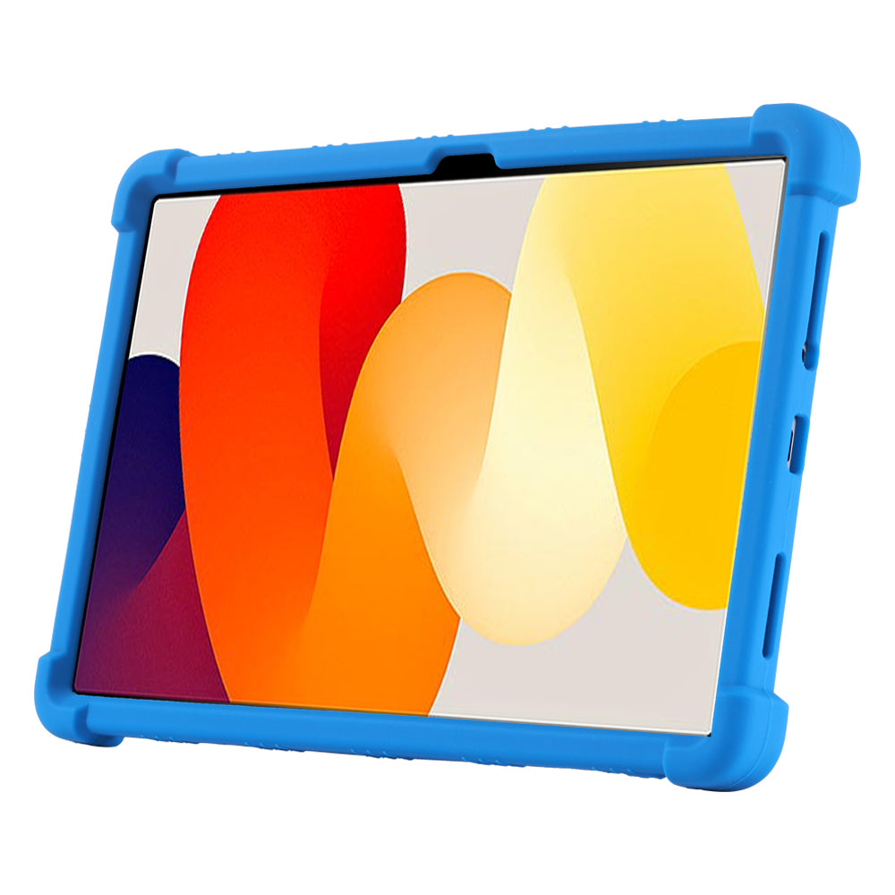For Xiaomi Redmi Pad SE Case Thicken 4 Corners Anti-drop Silicone Tablet Cover with Kickstand