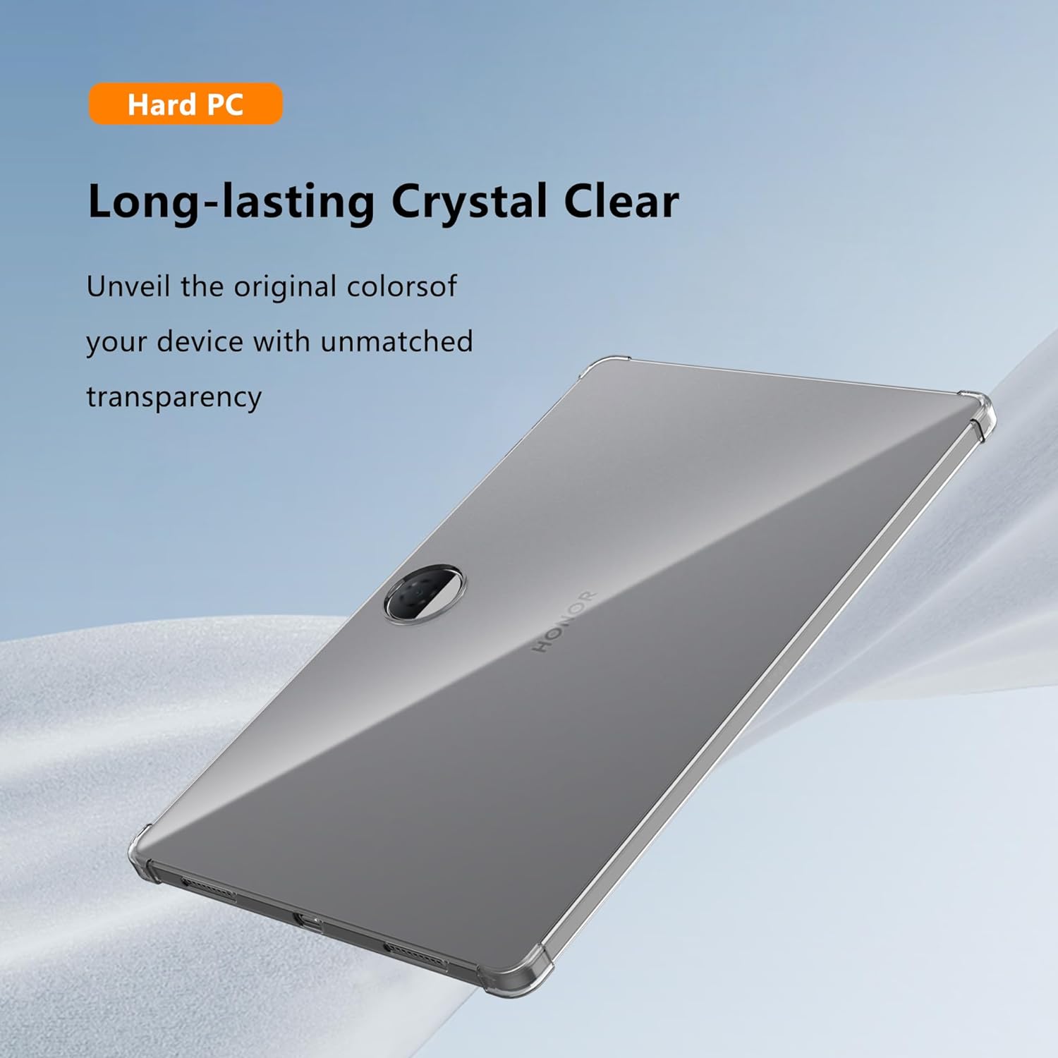 For Honor Pad 9 Case Four Corner Drop-proof Transparent Tablet TPU Cover