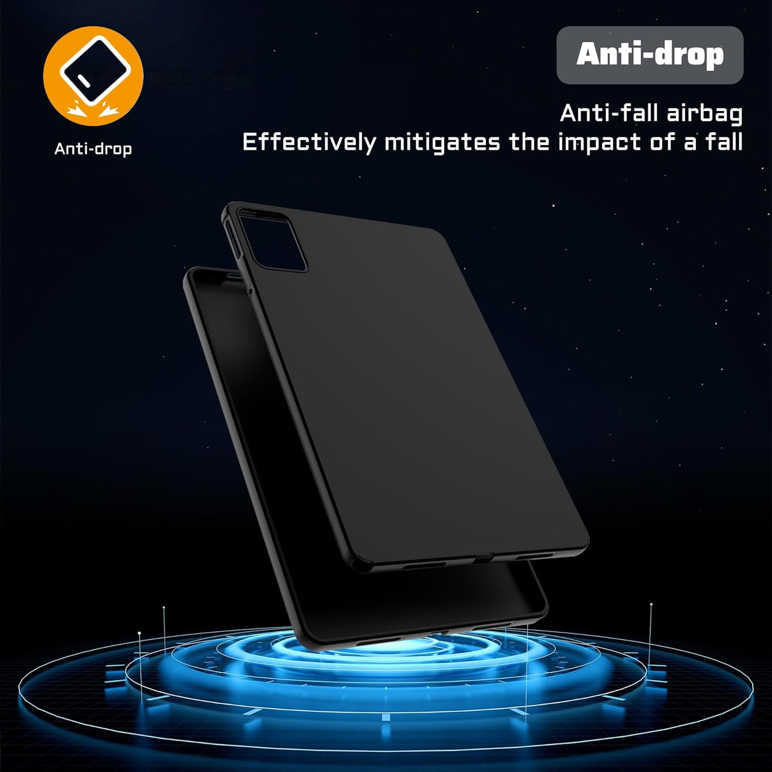 For Lenovo Tab M11 / Xiaoxin Pad 11 2024 Black Case Soft TPU Tablet Protective Cover