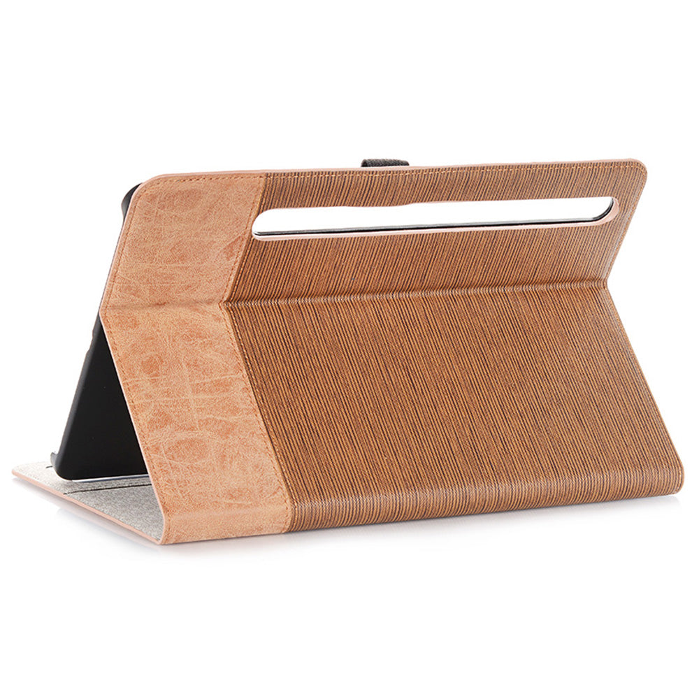 For Samsung Galaxy Tab S9 FE Wallet Case Cross Texture PU Leather Tablet Cover