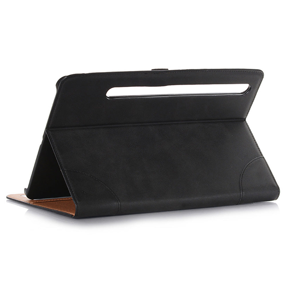 For Samsung Galaxy Tab S9 FE Tablet Case Cross Texture Card Slots PU Leather Flip Cover