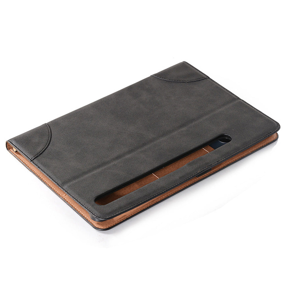For Samsung Galaxy Tab S9 FE Tablet Case Cross Texture Card Slots PU Leather Flip Cover