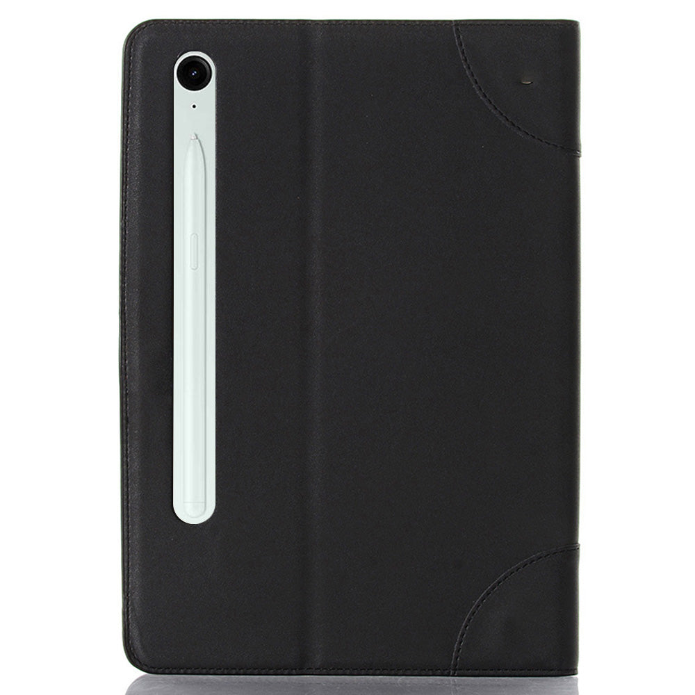 For Samsung Galaxy Tab S9 FE Tablet Case Cross Texture Card Slots PU Leather Flip Cover