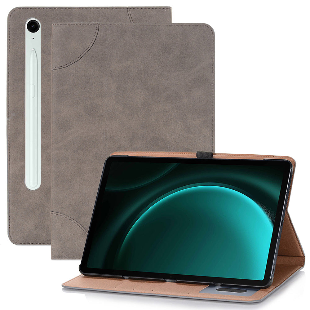 For Samsung Galaxy Tab S9 FE Tablet Case Cross Texture Card Slots PU Leather Flip Cover