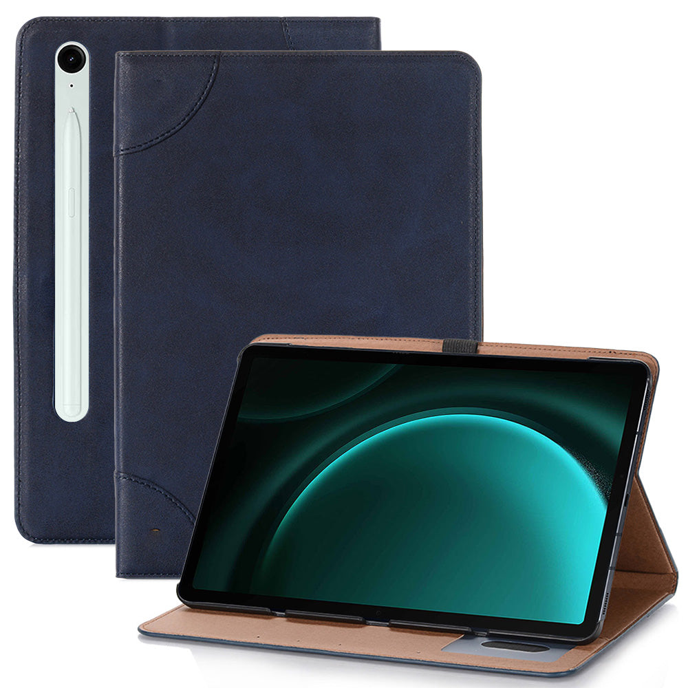 For Samsung Galaxy Tab S9 FE Tablet Case Cross Texture Card Slots PU Leather Flip Cover