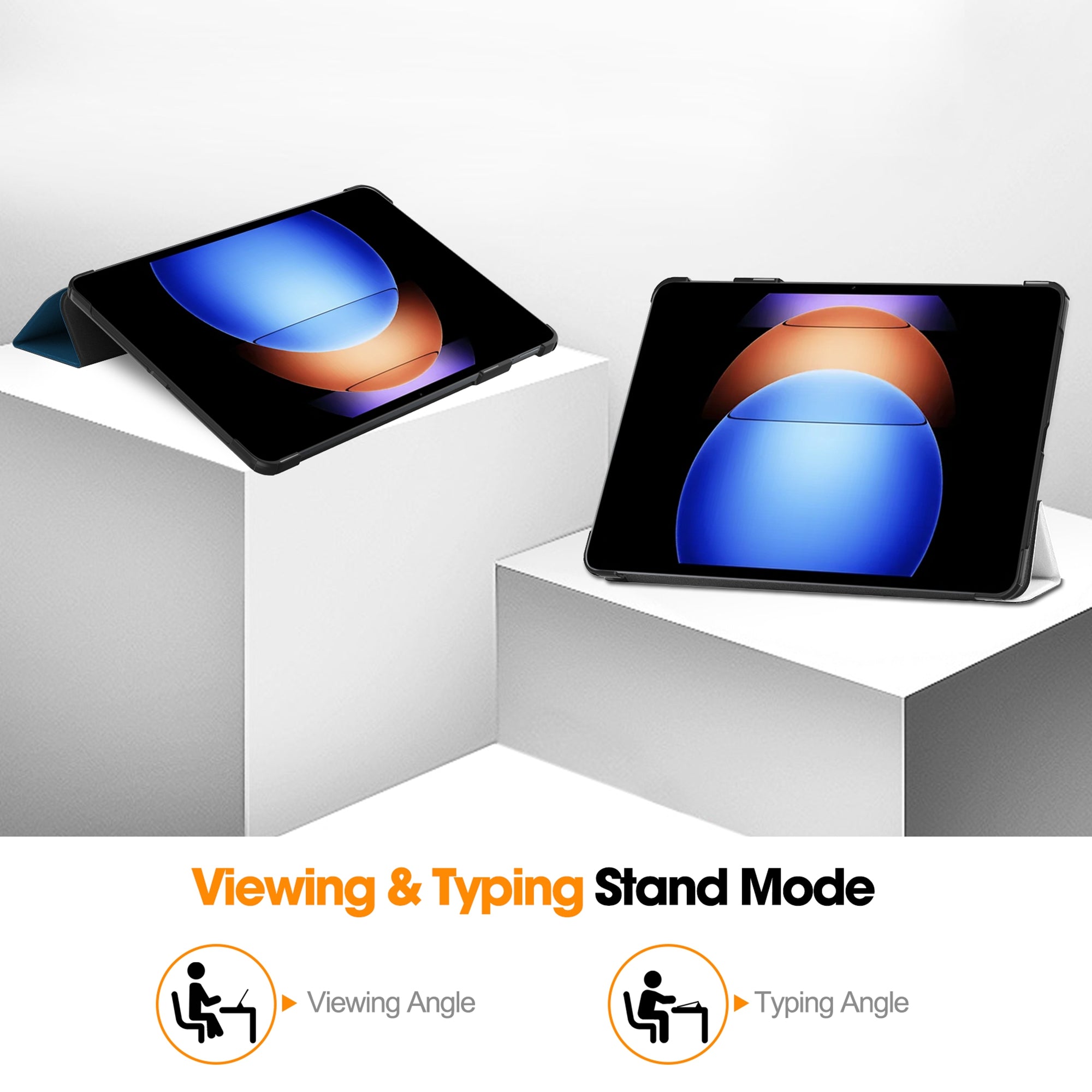 For Xiaomi Pad 6S Pro 12.4 Leather Case Trifold Stand Pattern Printing Tablet Cover