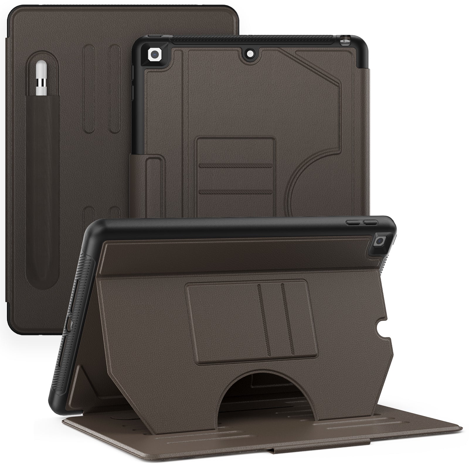 For iPad 10.2 (2021) / 10.2 (2019) / 10.2 (2020) Case Shockproof Card Holder Flip Tablet Cover with Pen Slot