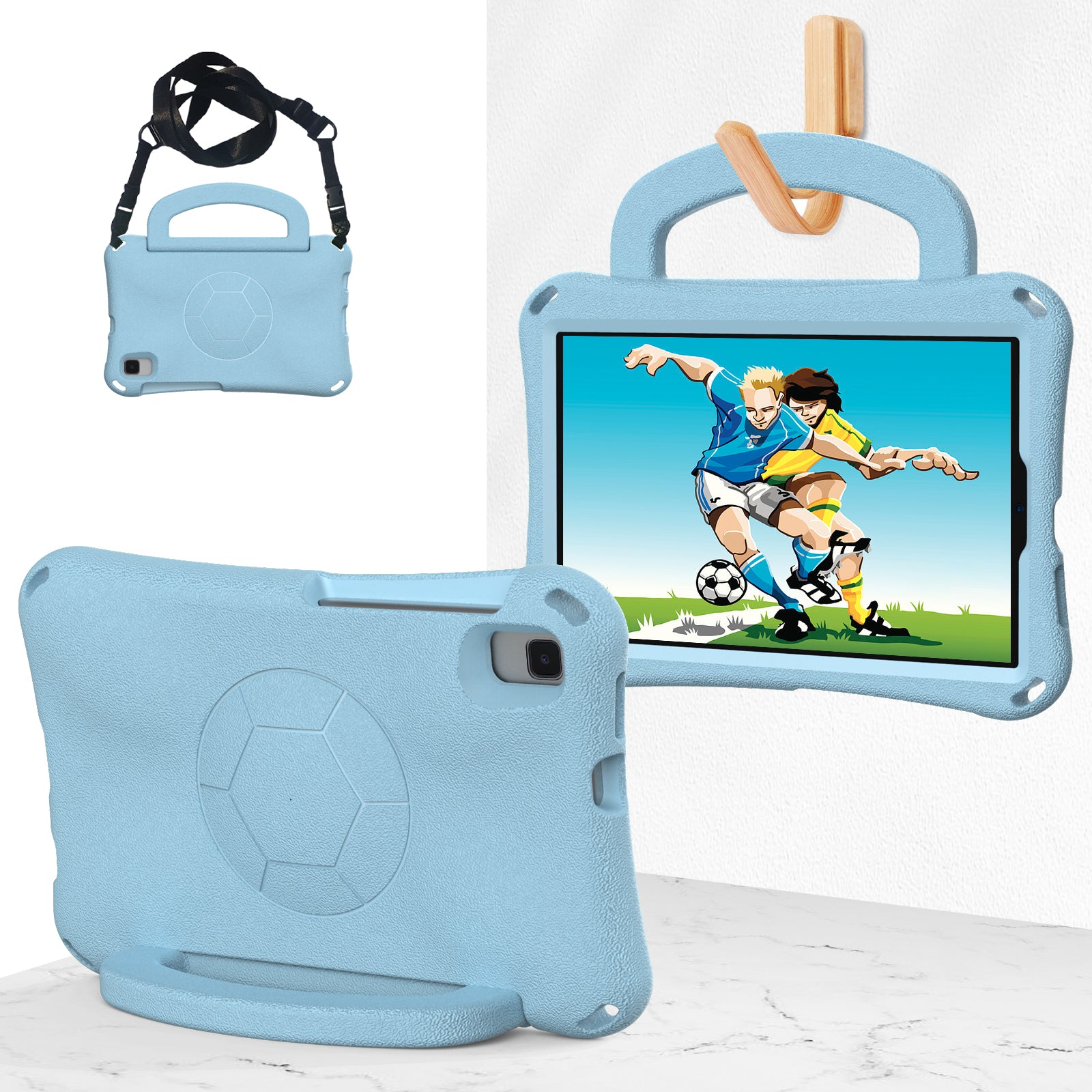 For Samsung Galaxy Tab A7 Lite 8.7-inch / Tab A9 / Tab A 8.0 (2019) SM-T290 (Wi-Fi) / SM-T295 (LTE) Hard Case Kickstand Tablet Cover