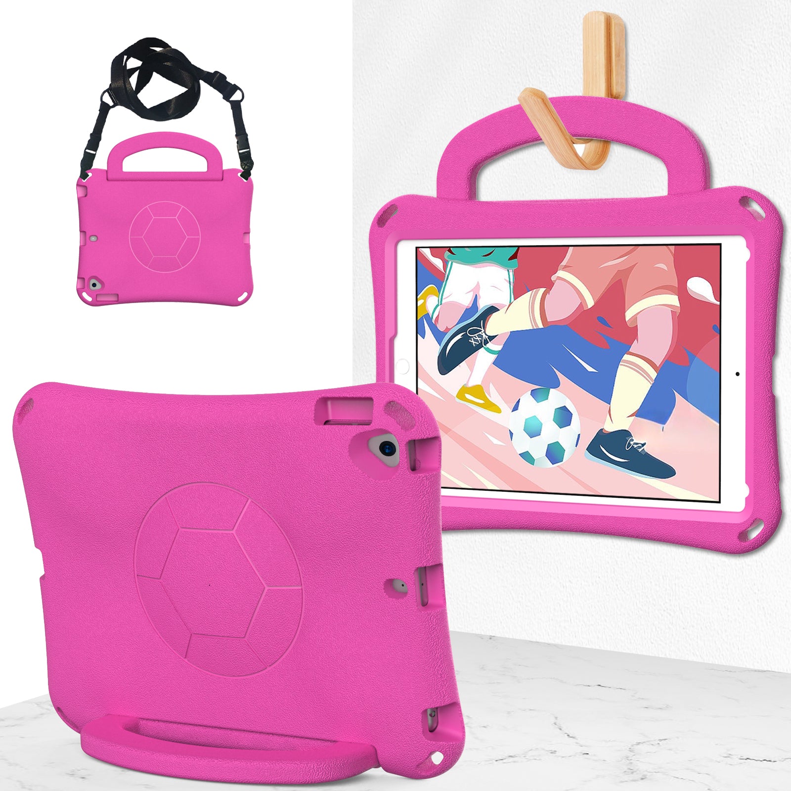 For iPad 10.2 (2021) / (2019) / (2020) / Air 10.5 inch (2019) Case Tablet Hard Cover with Kickstand