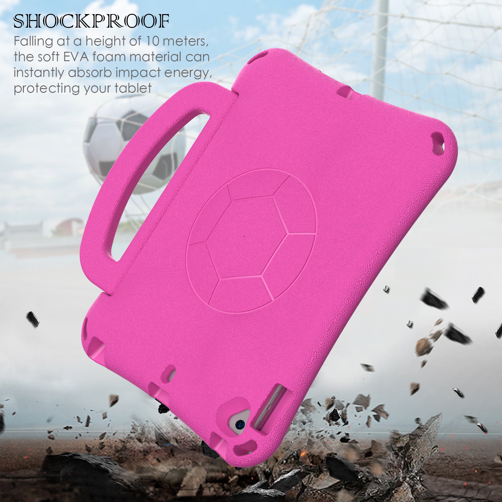 For iPad 10.2 (2021) / (2019) / (2020) / Air 10.5 inch (2019) Case Tablet Hard Cover with Kickstand