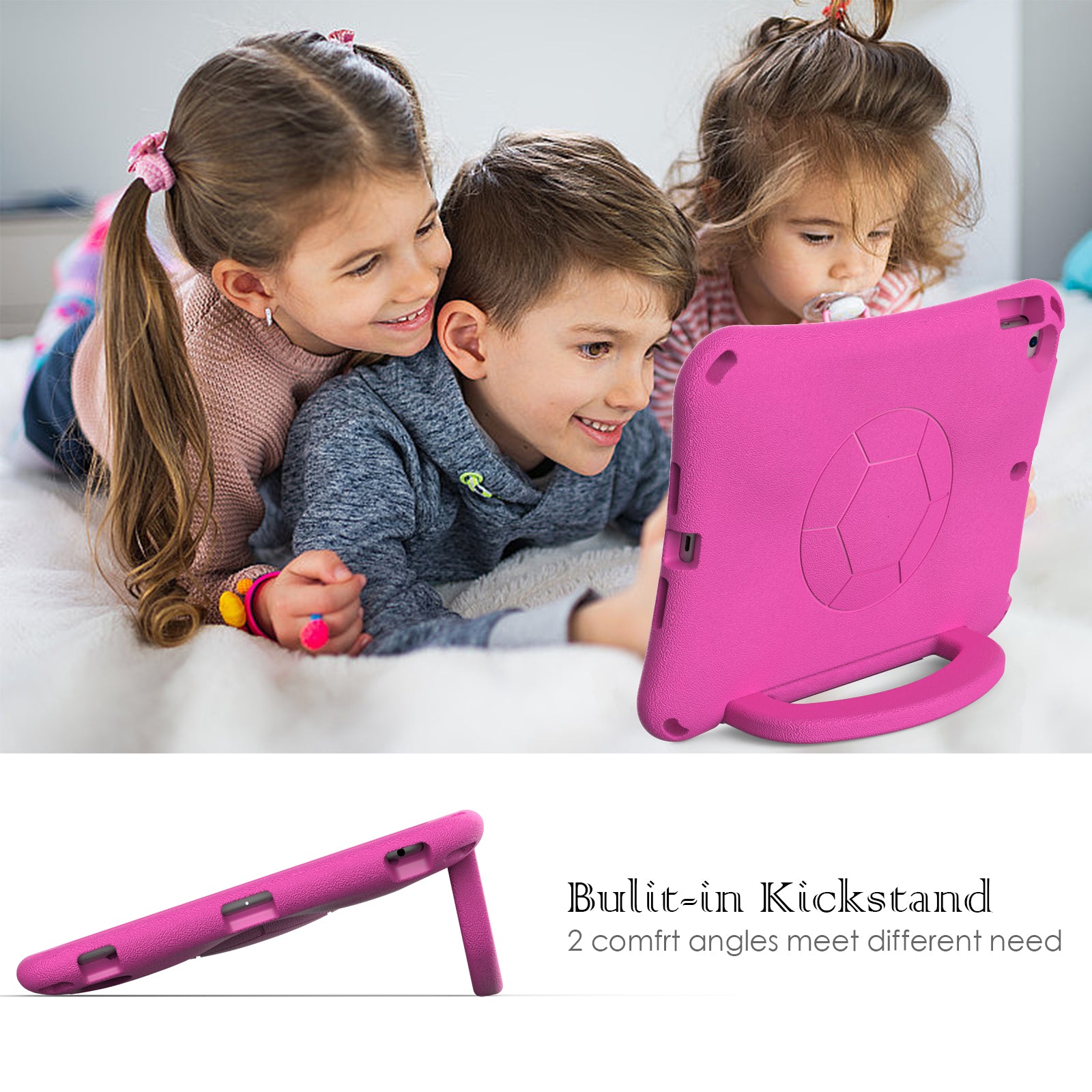 For iPad 10.2 (2021) / (2019) / (2020) / Air 10.5 inch (2019) Case Tablet Hard Cover with Kickstand