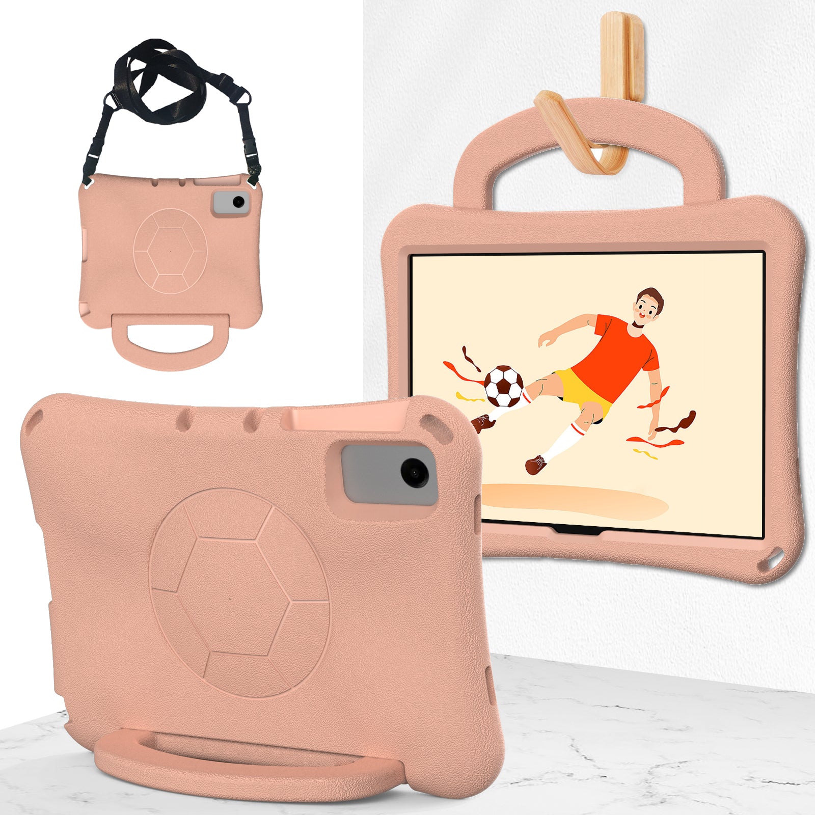 For Samsung Galaxy Tab A9+ / Xiaomi Redmi Pad SE EVA Case Kickstand Tablet Hard Cover