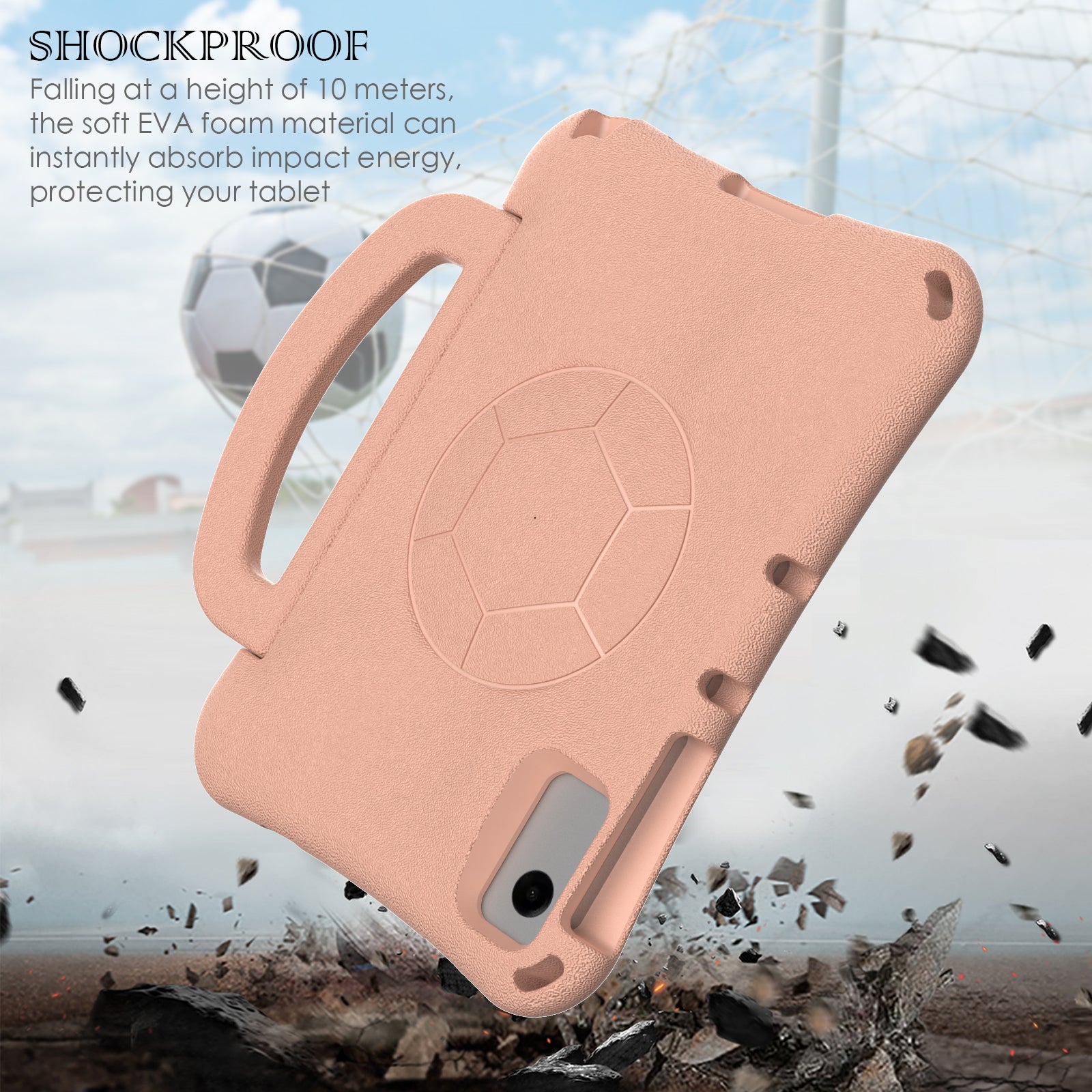 For Samsung Galaxy Tab A9+ / Xiaomi Redmi Pad SE EVA Case Kickstand Tablet Hard Cover