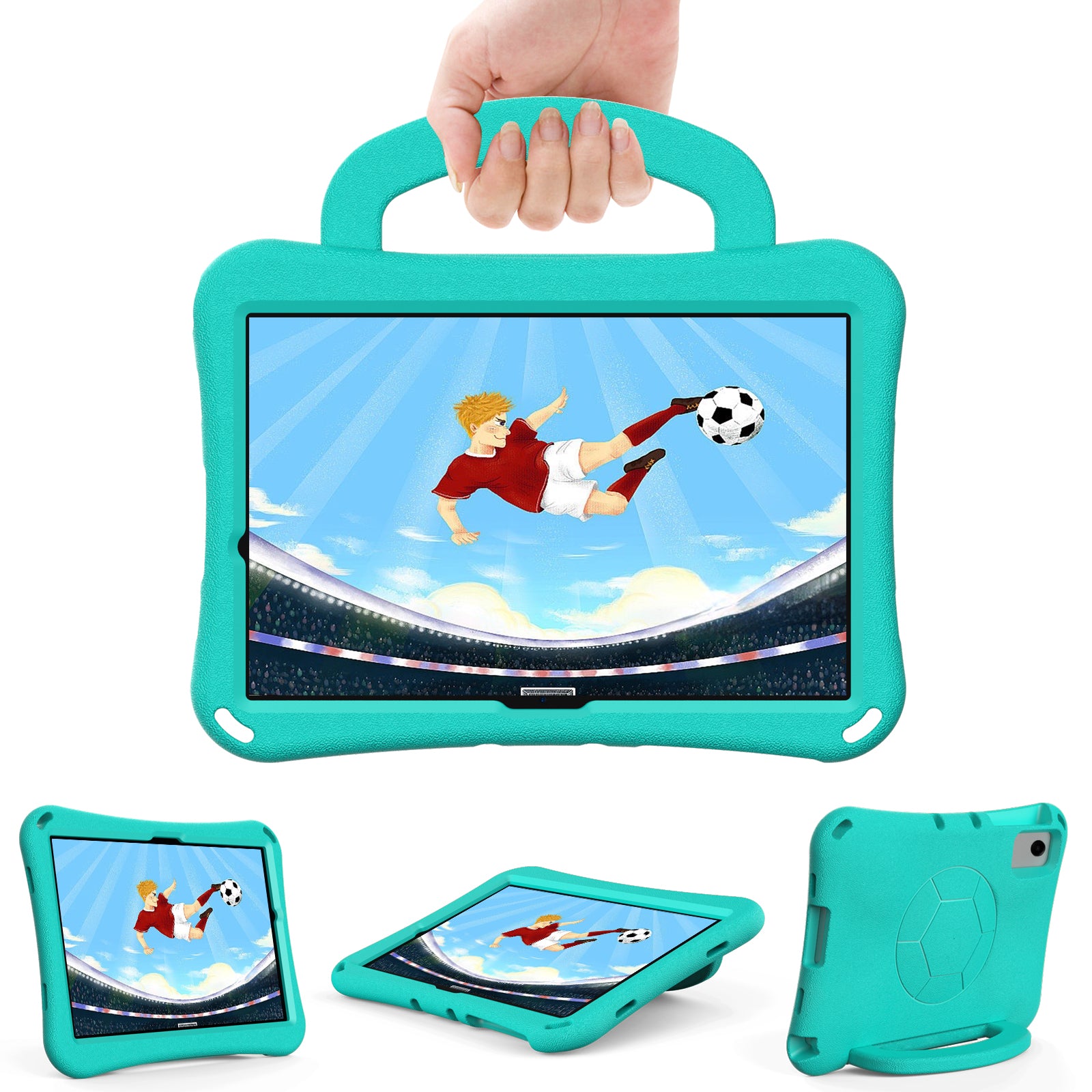 For Samsung Galaxy Tab A9+ / Xiaomi Redmi Pad SE EVA Case Kickstand Tablet Hard Cover