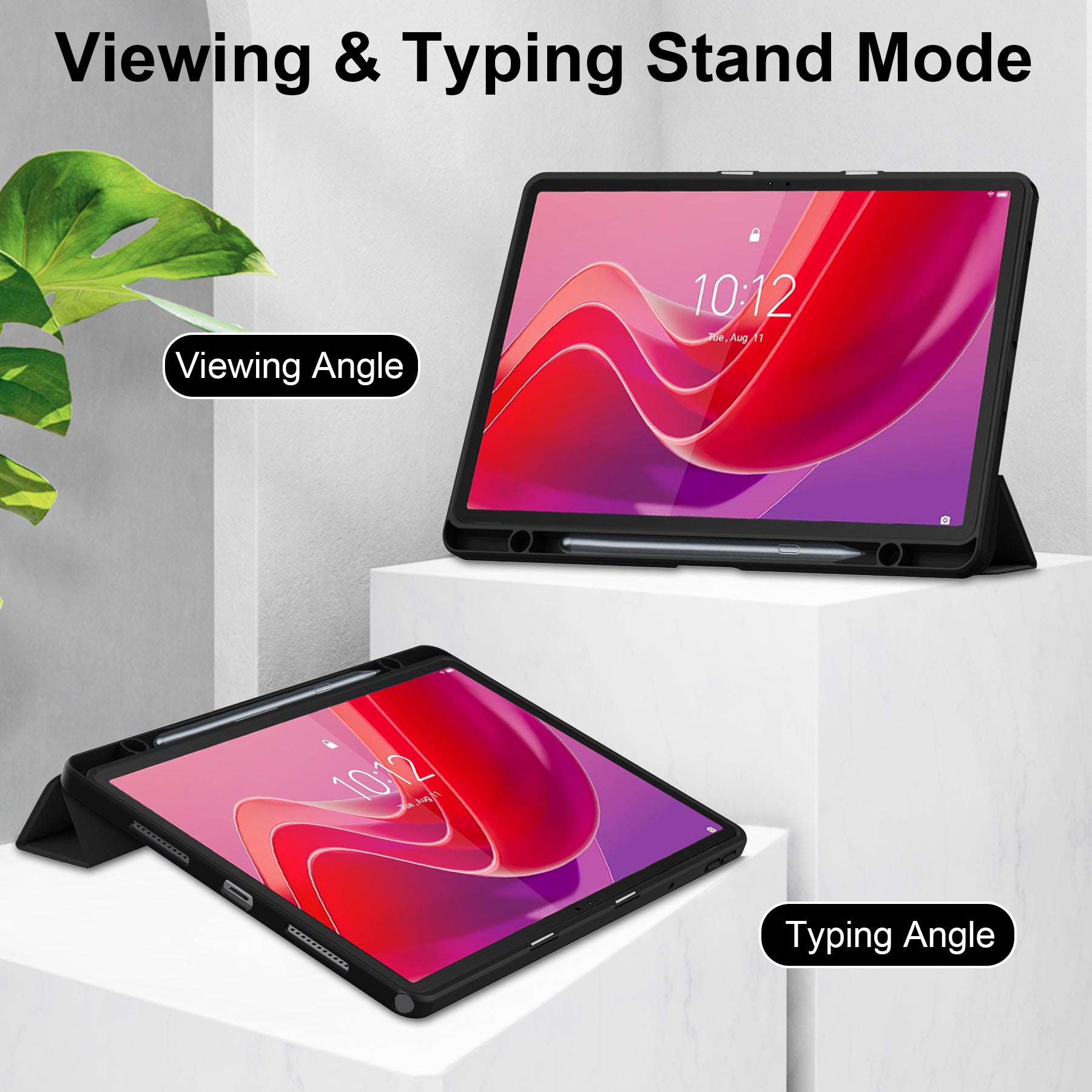 For Lenovo Tab M11 / Xiaoxin Pad 11 2024 Case Anti-Scratch PU+TPU+Acrylic Tablet Cover with Pen Slot