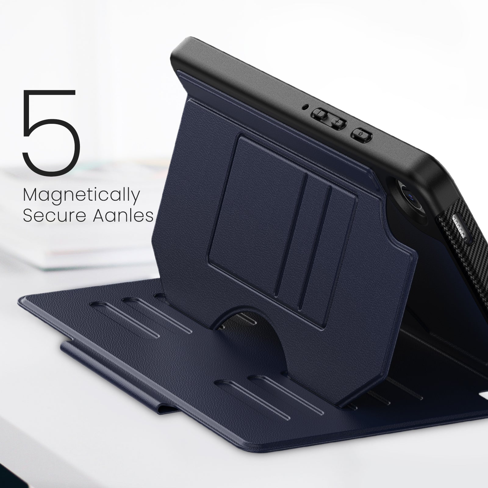 For Samsung Galaxy Tab A9+ SM-X210 / X216 / X218 Case 5-Level Stand Pen Slot Tablet Cover