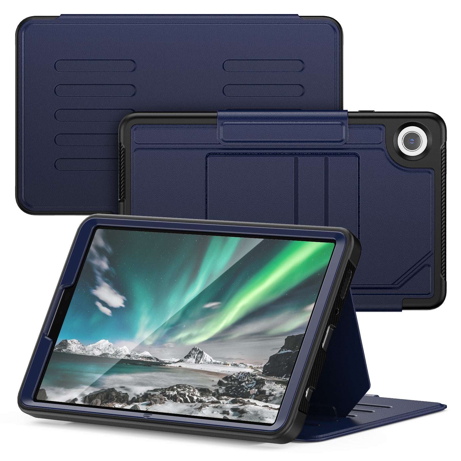 For Samsung Galaxy Tab A9+ SM-X210 / X216 / X218 Case 5-Level Stand Pen Slot Tablet Cover