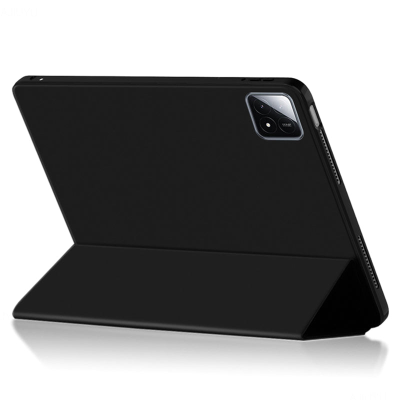 For Xiaomi Pad 6S Pro 12.4 Case Trifold Stand PU Leather Tablet Protective Cover