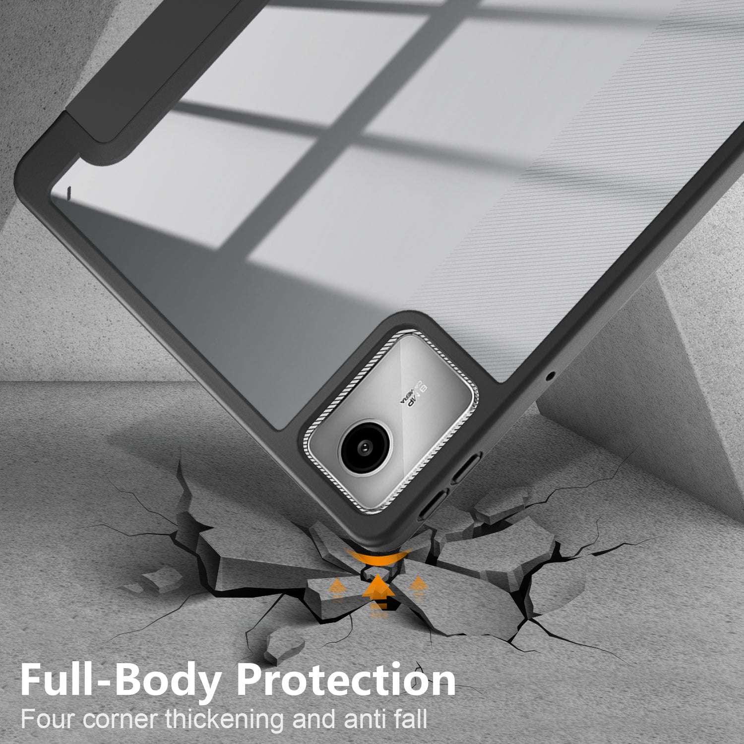 For Lenovo Tab M11 / Xiaoxin Pad 11 2024 330 Case Skin-Touch Tri-fold Stand Tablet Smart Cover