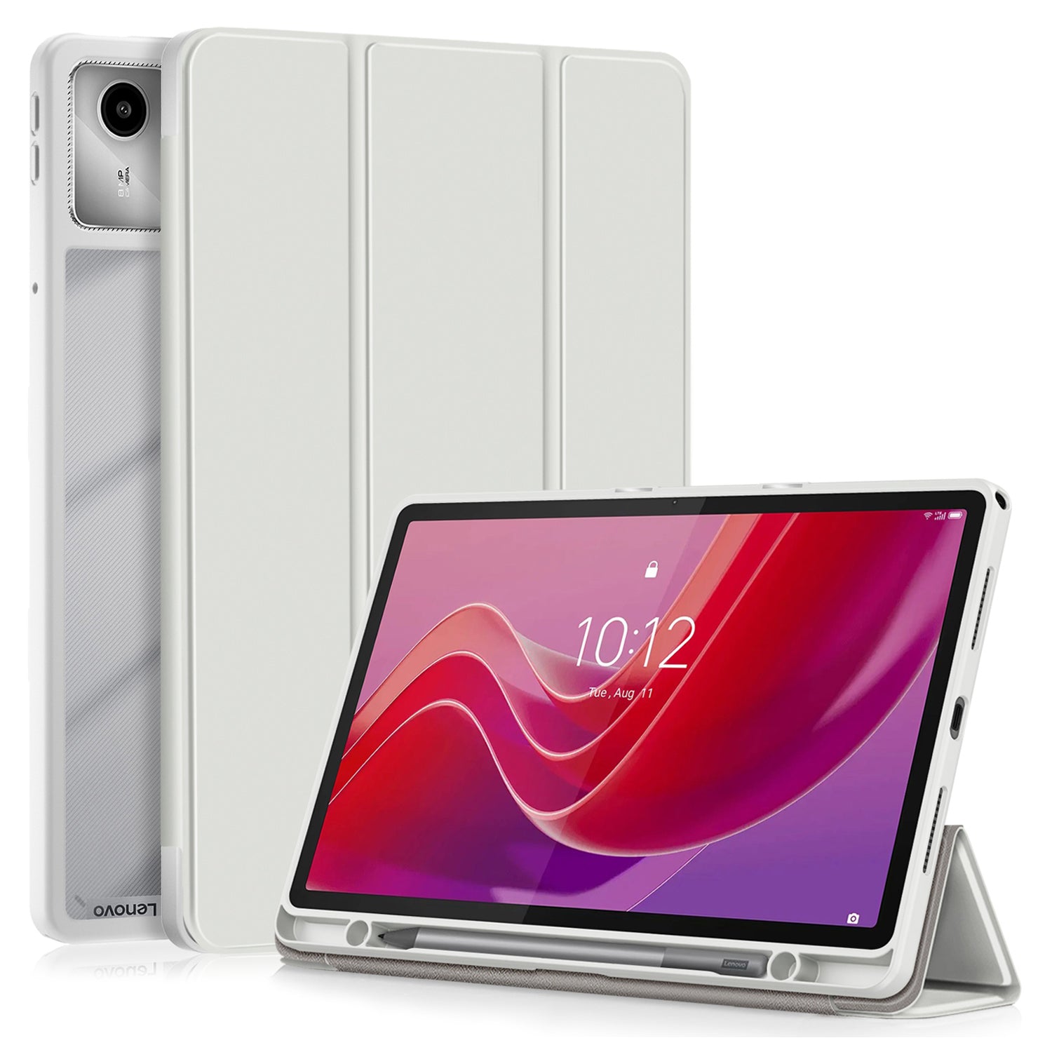 For Lenovo Tab M11 / Xiaoxin Pad 11 2024 330 Case Skin-Touch Tri-fold Stand Tablet Smart Cover
