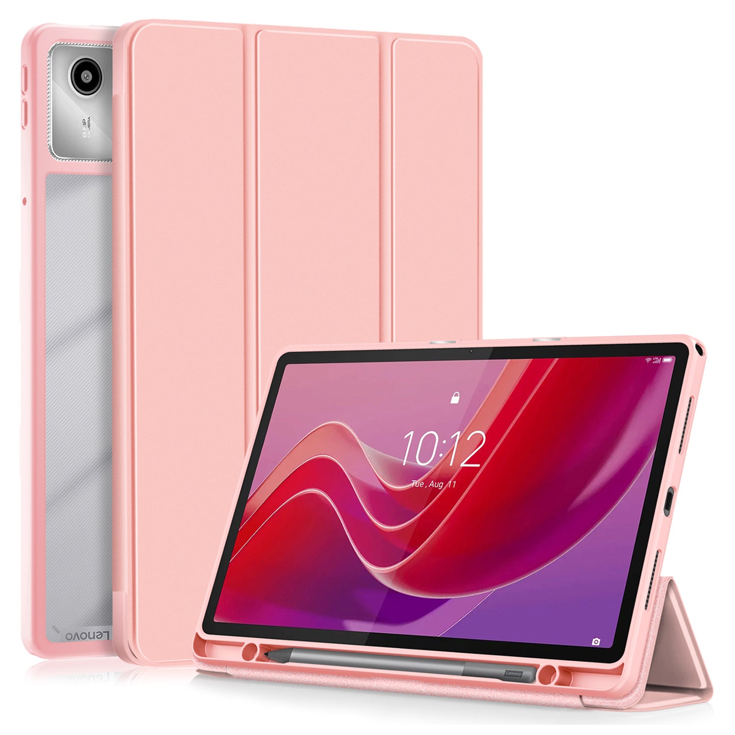 For Lenovo Tab M11 / Xiaoxin Pad 11 2024 330 Case Skin-Touch Tri-fold Stand Tablet Smart Cover