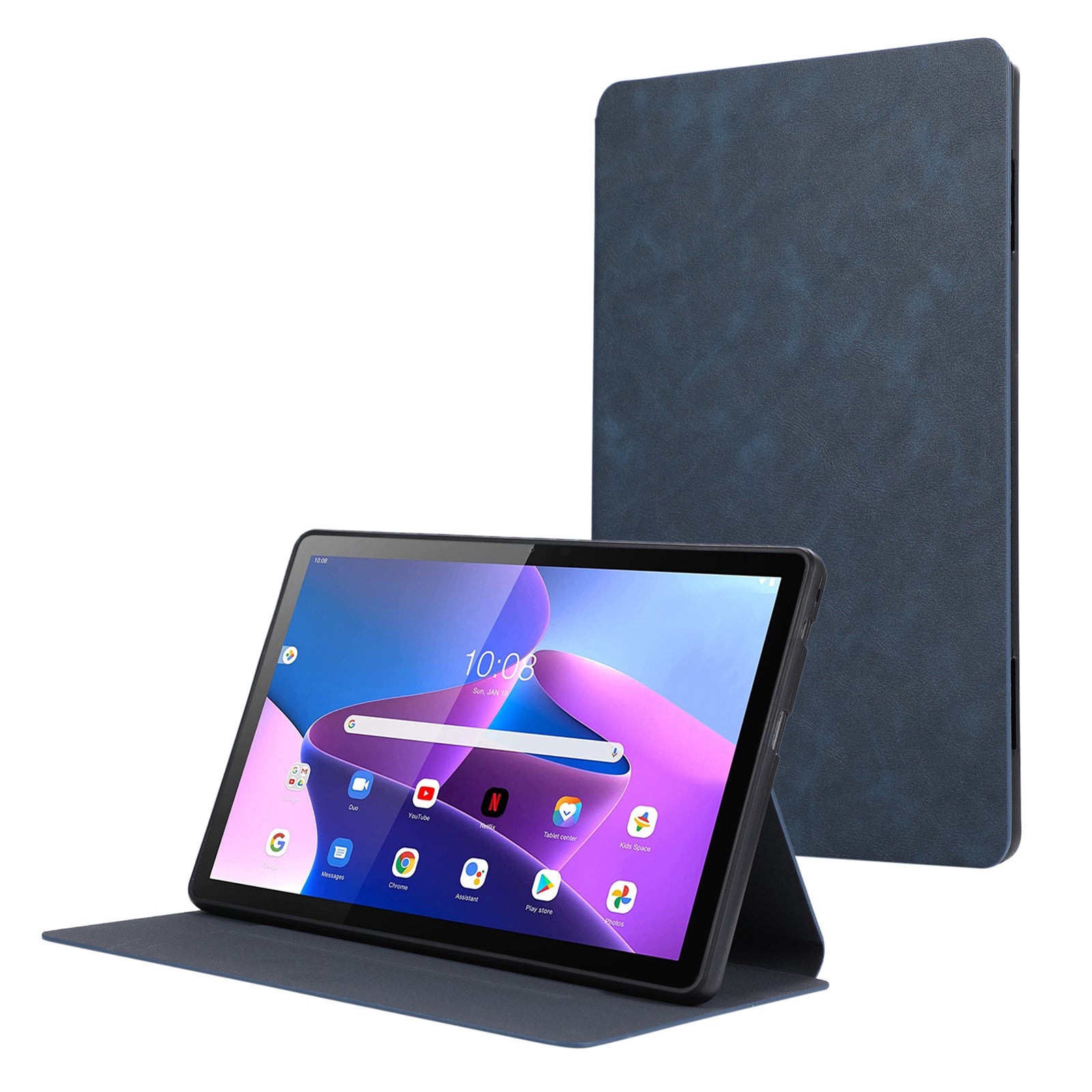 For Lenovo Tab M10 (Gen 3) Case Folding Stand PU Leather + TPU Tablet Cover