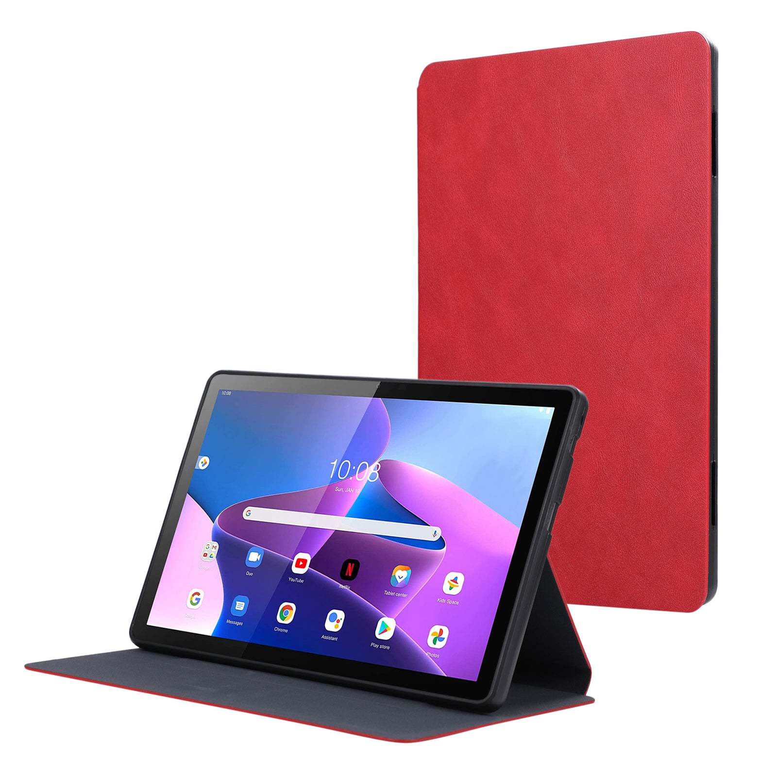 For Lenovo Tab M10 (Gen 3) Case Folding Stand PU Leather + TPU Tablet Cover