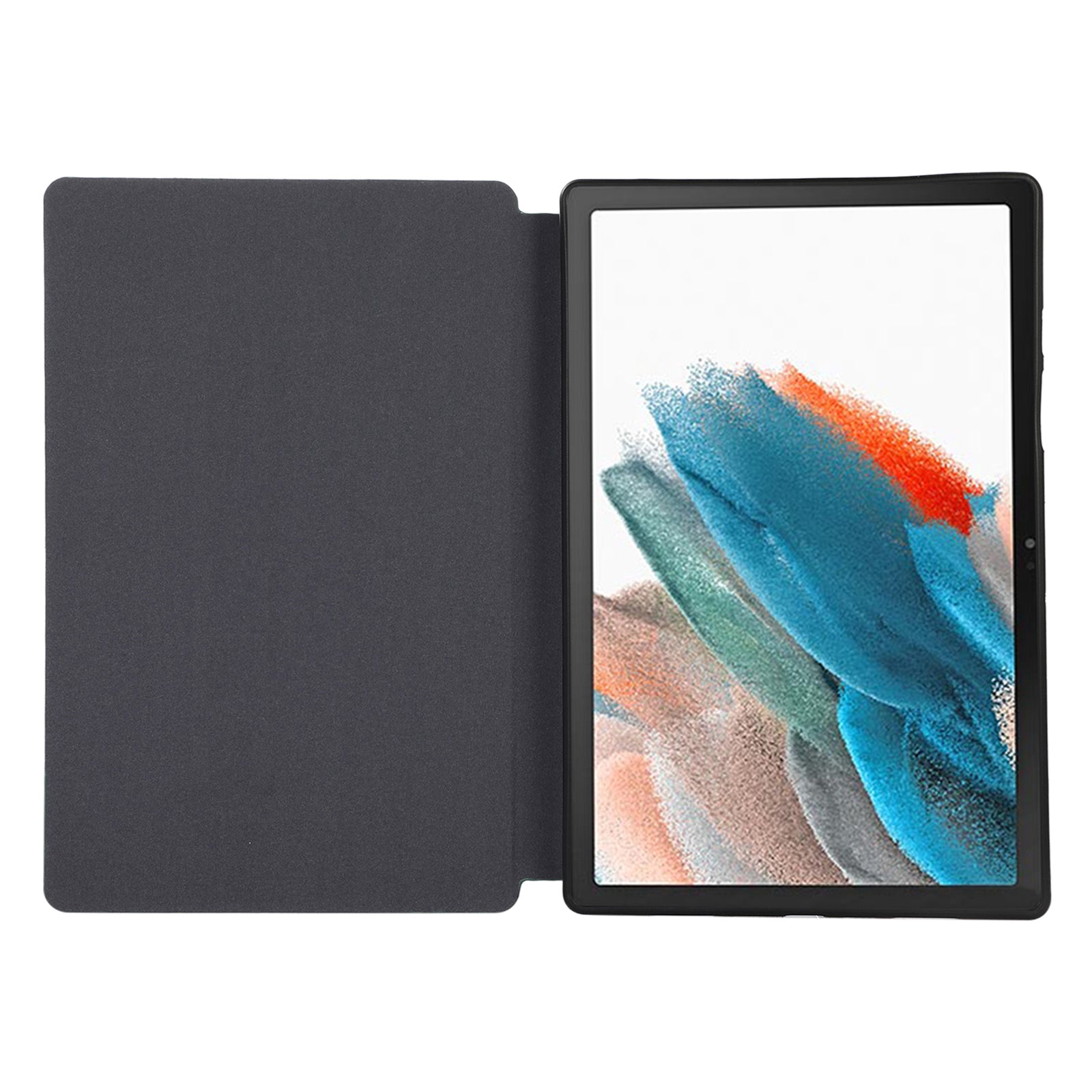 For Samsung Galaxy Tab A8 10.5 (2021) / (2022) Case Stand Solid Color Leather Tablet Cover