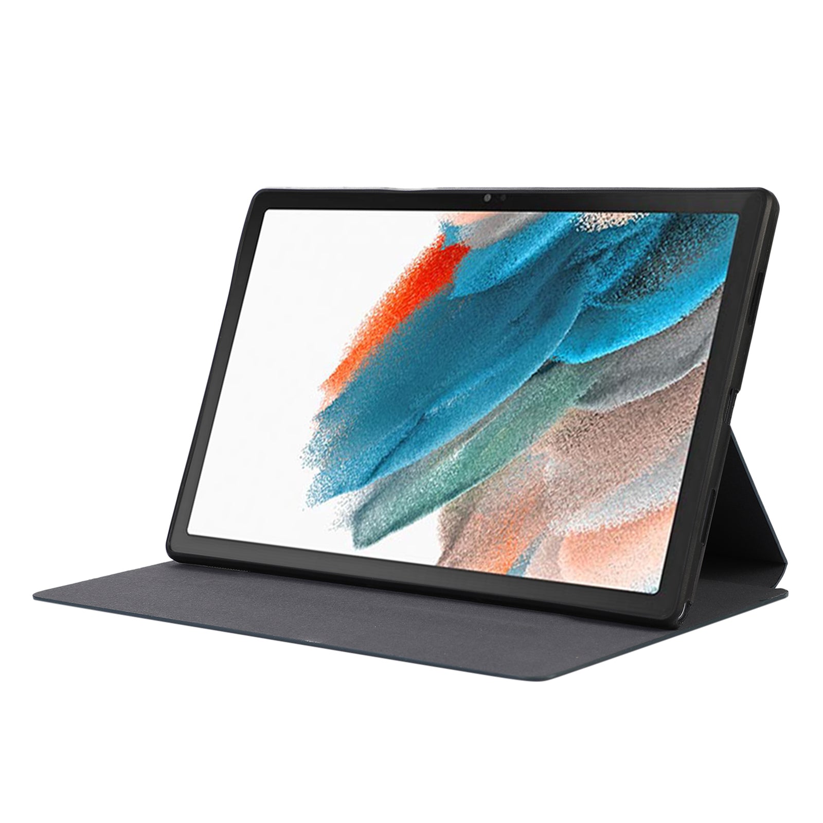 For Samsung Galaxy Tab A8 10.5 (2021) / (2022) Case Stand Solid Color Leather Tablet Cover