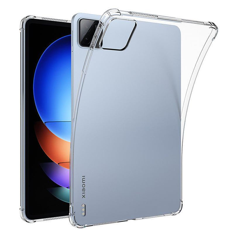 For Xiaomi Pad 6S Pro 12.4 Case Four Corner Protection Soft TPU Clear Tablet Back Cover